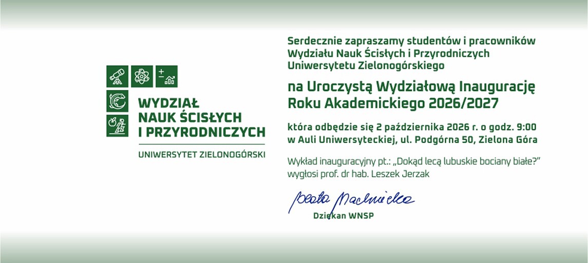 Uroczysta Wydziałowa Inauguracja Roku Akademickiego 2026/2027