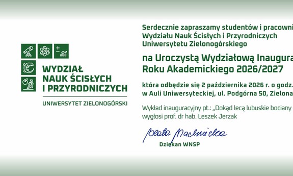 Uroczysta Wydziałowa Inauguracja Roku Akademickiego 2026/2027