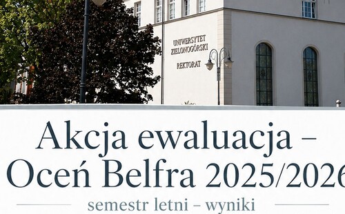 Akcja ewaluacja – Oceń Belfra 2025/2026, semestr letni - wyniki