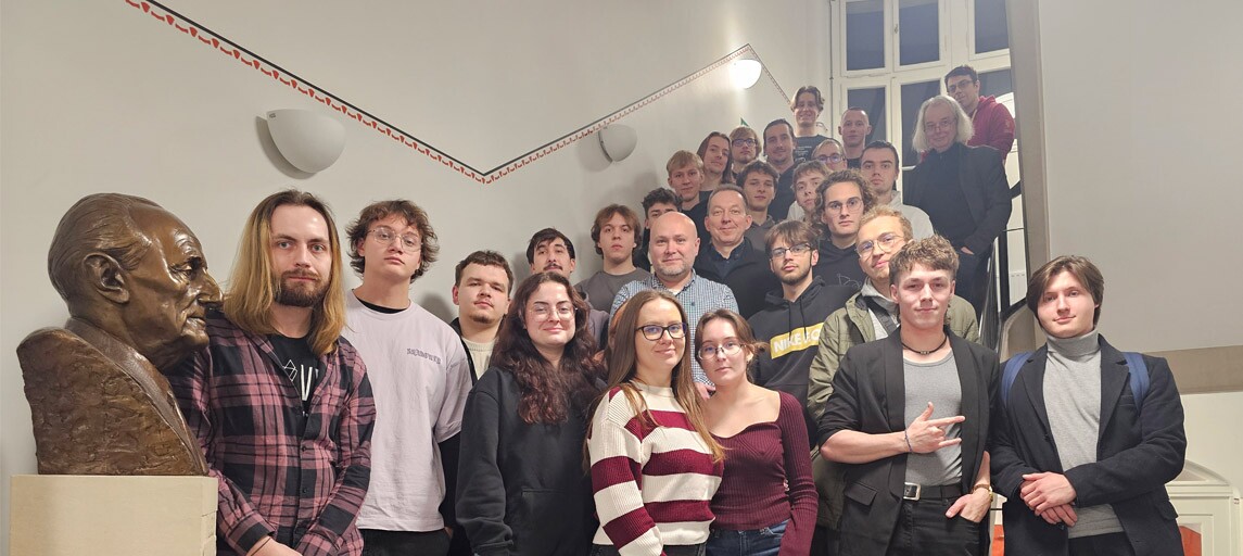 Koło Naukowe Matematyki Stosowanej Insight z wizytą na Wydziale Matematyki Politechniki Wrocławskiej